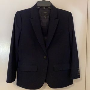 J. Crew Super 120’s Wool Navy Blazer Size 4